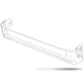 UPGRADED WPW10172187 Refrigerator Door Bin Trim Shelf Lower Side