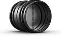 6" Backdraft Damper One-Way Airflow Ducting Insert. | With Spring-Loaded Folding Blades for 6” Ducting in Range Hoods