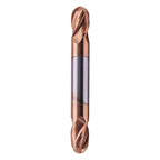 5/16" 4 Flute Solid Carbide Ball Nose End Mill, Double End, TiSiN Coated