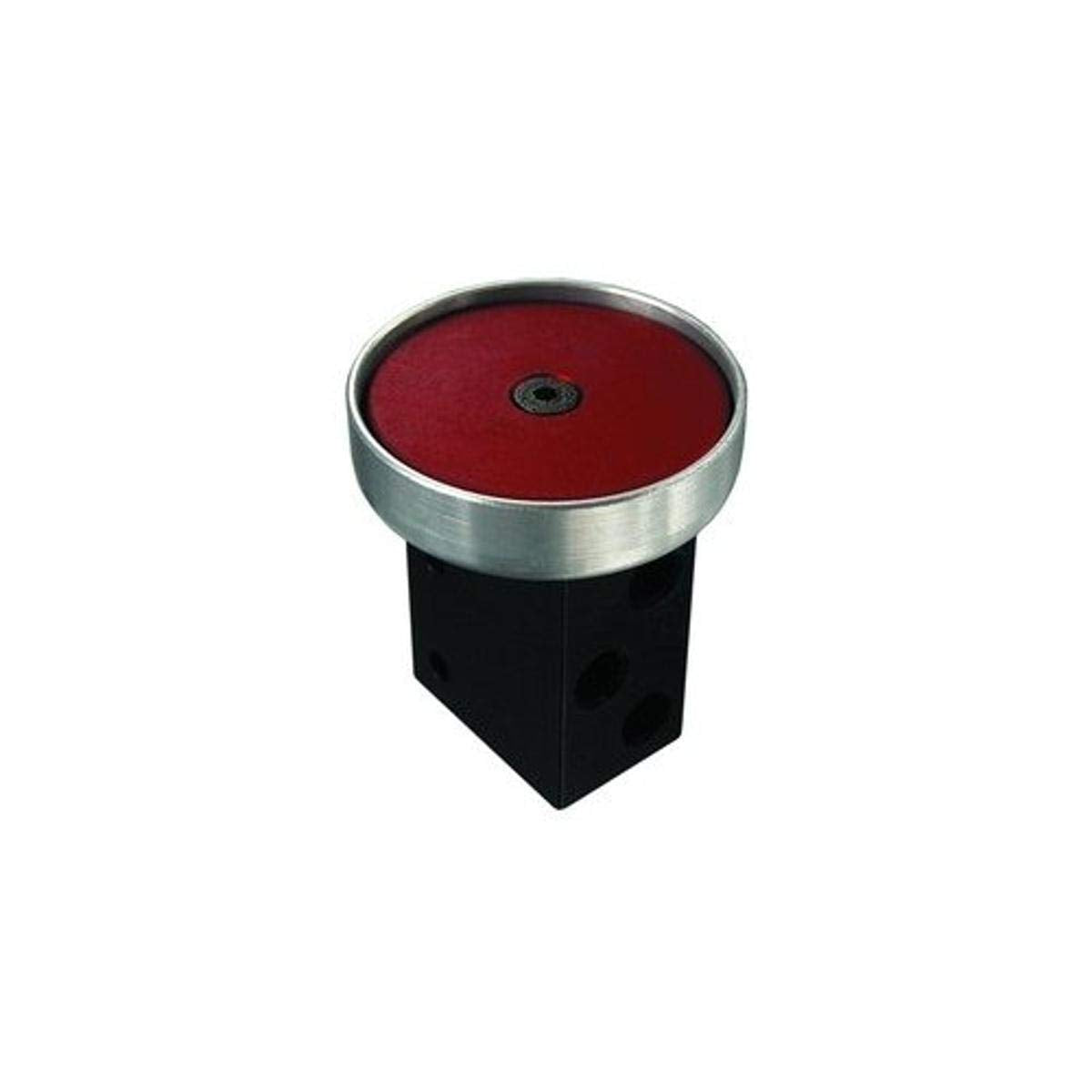 Clippard PB-1-RD 3-Way Palm Button Valve, Red, Normally-Closed