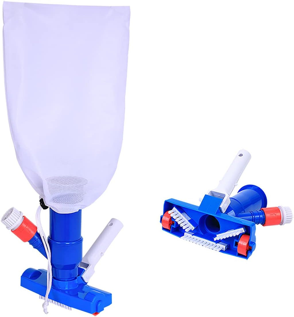Pool Spa Jet Vacuum Cleaner w/Brush for Frame Above Ground/Inflatable Pools, Spa, Hot Tub Vacuuming, Use Water
