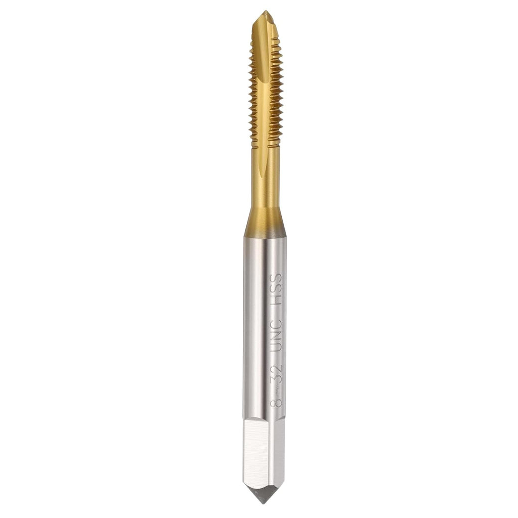 8-32 UNC Spiral Point Tap M2 High Speed Steel Titanium