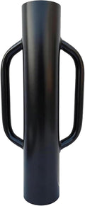 1 Pack 24 Inch Fence Post Driver with Handle 12LB Black Iron T Post Pole Pounder Hand Post Rammer for U Fence Post