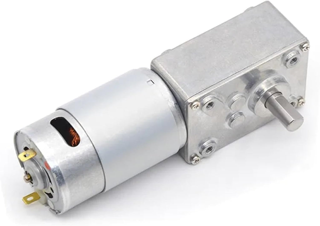Right Angle Worm Gear Reducer DC Motor 555 High Torque Gate Grill Lift