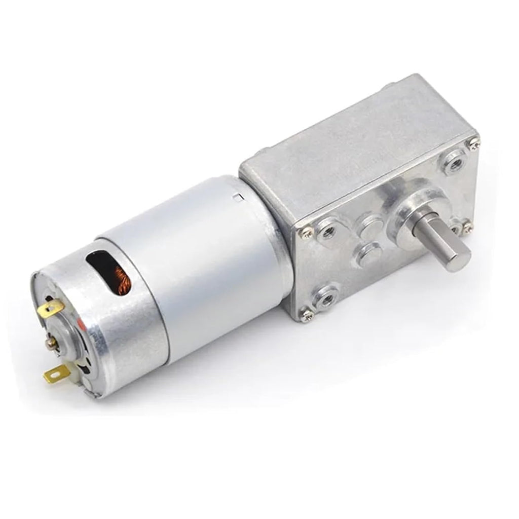 Right Angle Worm Gear Reducer DC Motor 555 High Torque Gate Grill Lift
