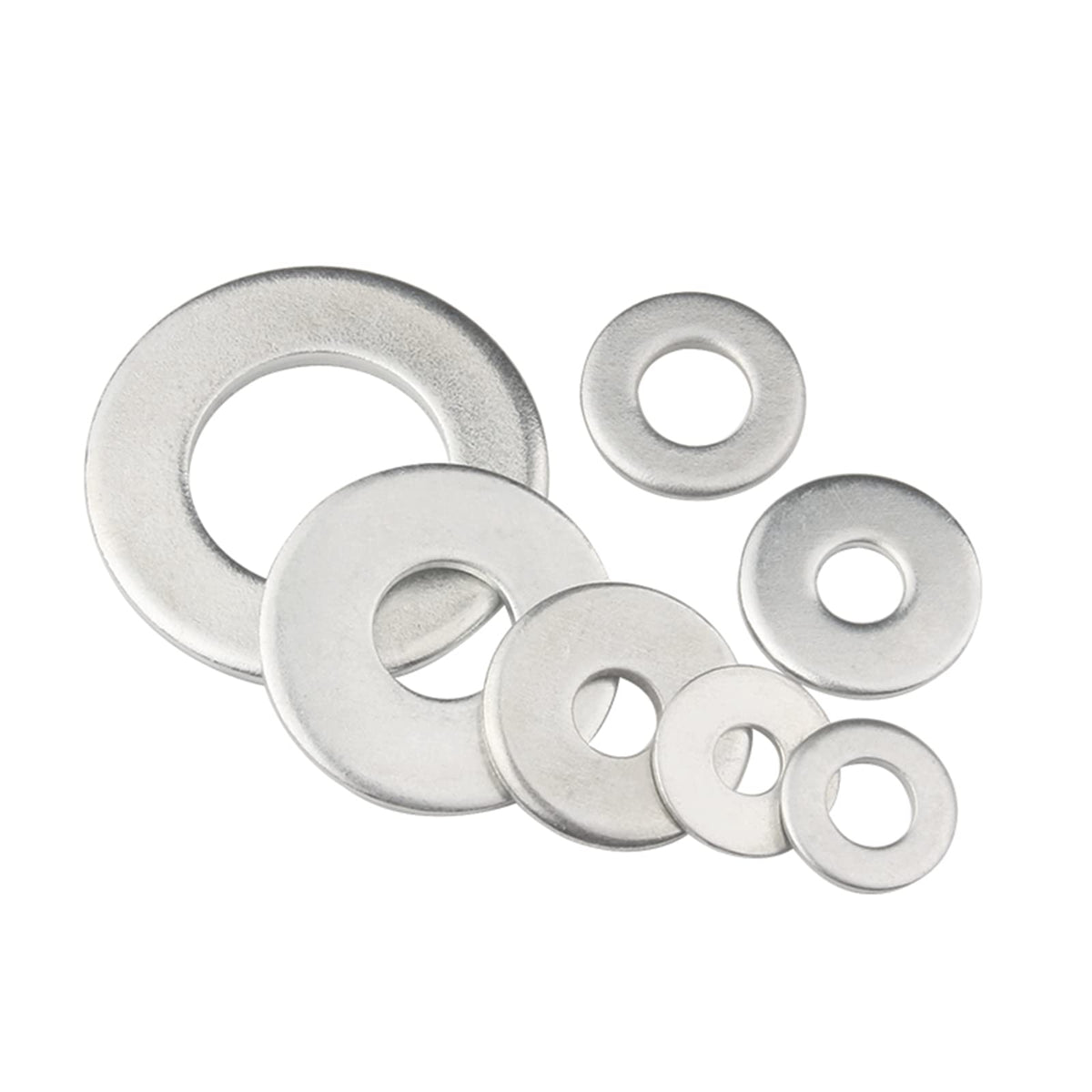 1-1/4" x 2.5"OD Flat Washer, 18-8 (304) Stainless Steel Washers Flat, 2PCS