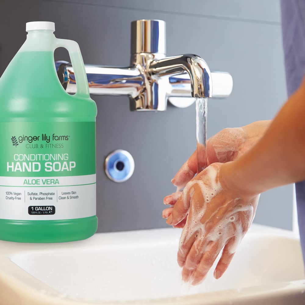 Club & Fitness Hand Soap, 128oz, Aloe Vera