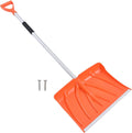 Snow Shovel, Large Capacity Aluminum Alloy Snow Pusher and Ice Crusher, with Foam Grip for Garden Car Camping Outdoor