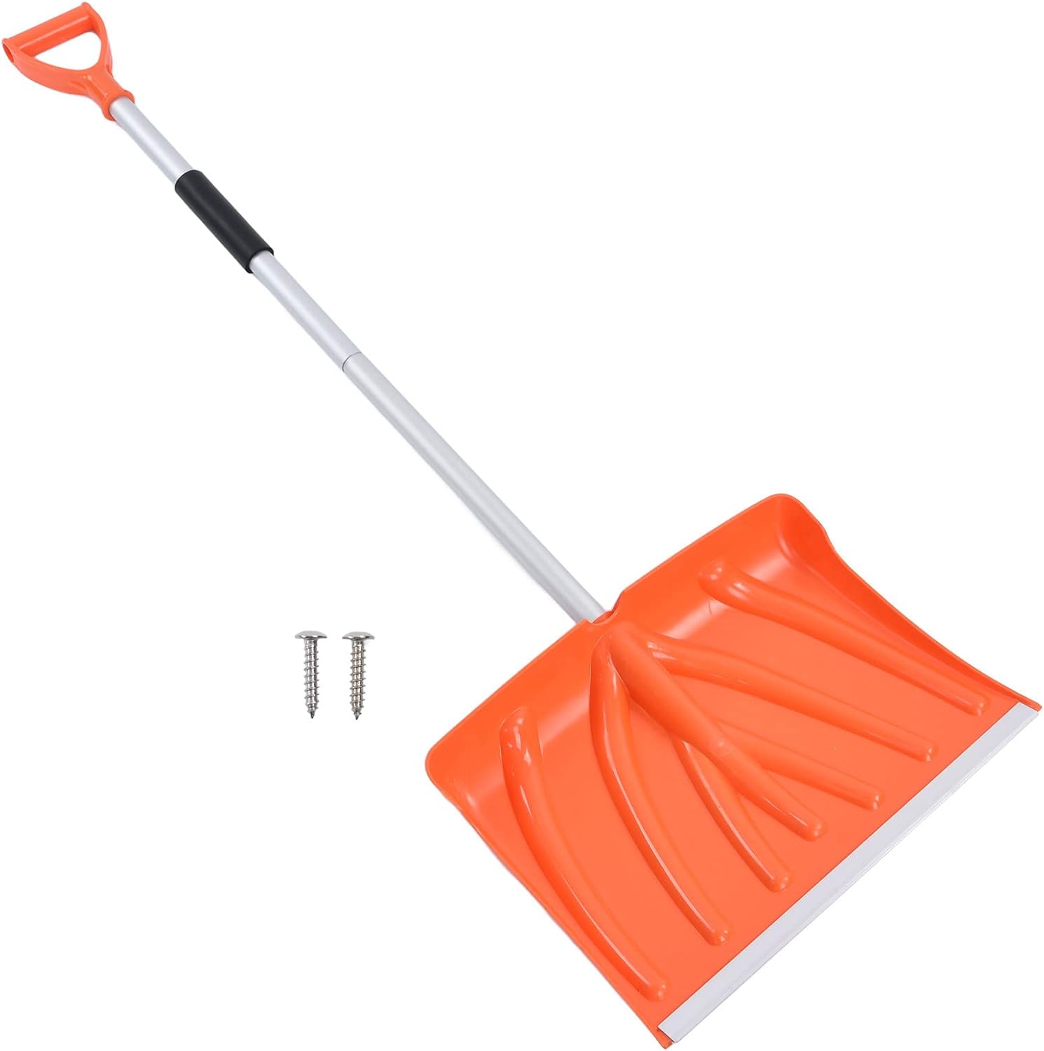 Snow Shovel, Large Capacity Aluminum Alloy Snow Pusher and Ice Crusher, with Foam Grip for Garden Car Camping Outdoor