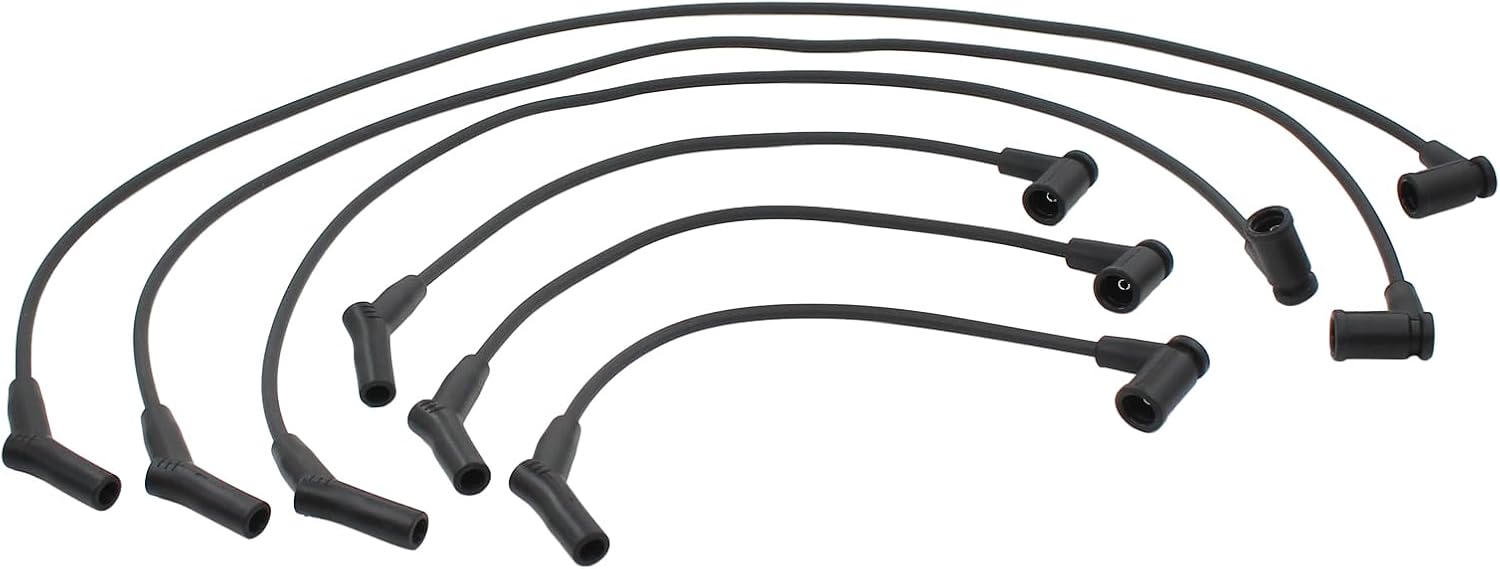 Ignition Coil and Spark Plug Wires Set for Ford for Mazda | for Ford E150 E250 2001-03,F150 4.2 01-08,Freestar