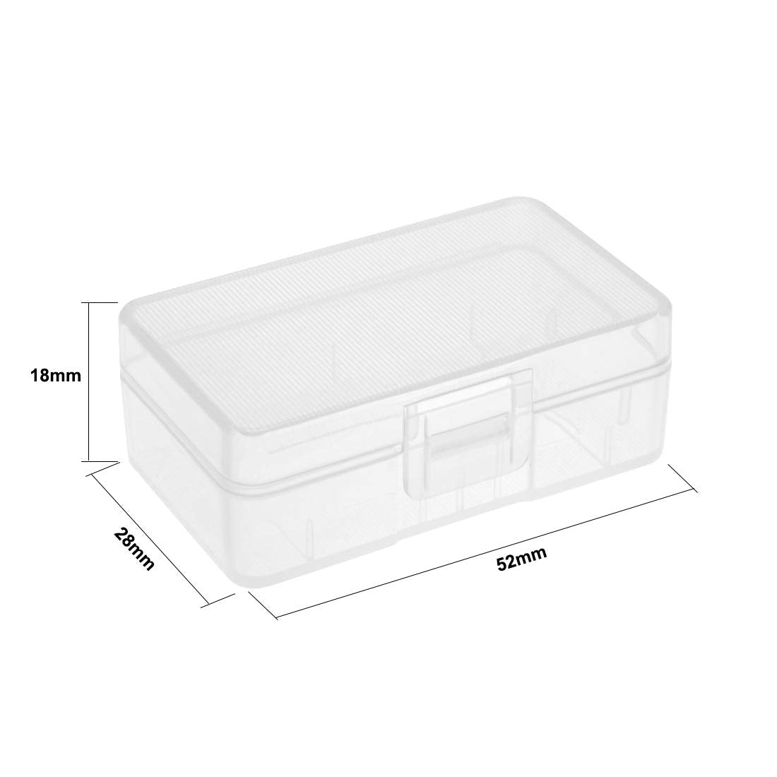Battery Storage Case Holder Transparent for 9V Battery Capacity