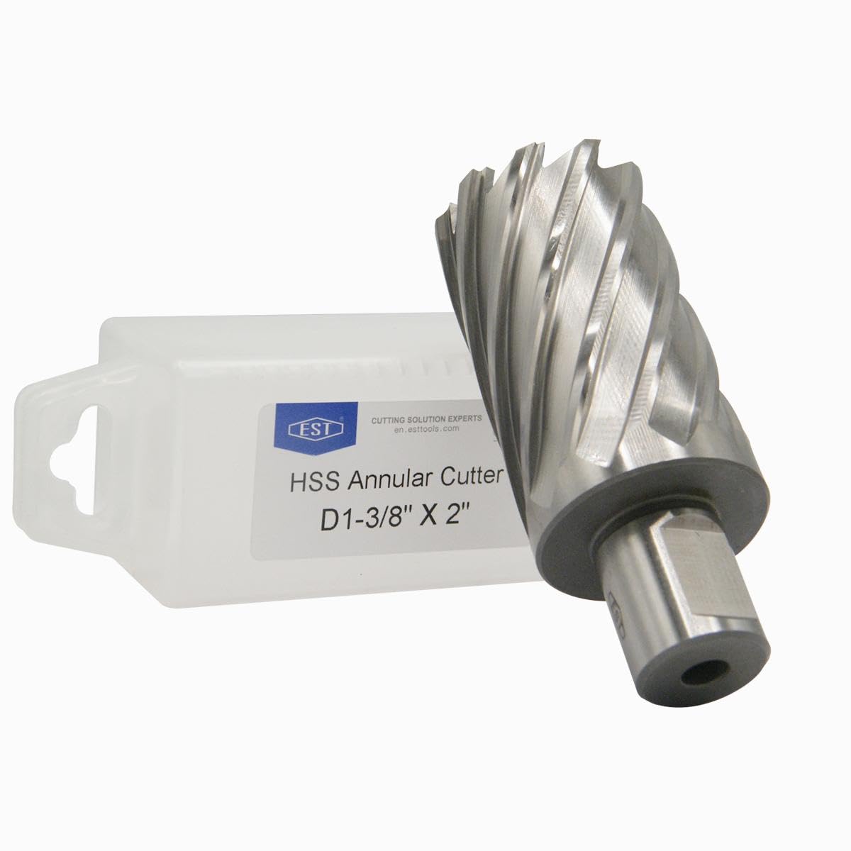 HSS M2AL Annular Cutter 2" DOC with 3/4" Weldon Shank for Magnetic Drill Press by EST (1-3/8")