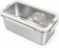 Large Sourdough Proofing Box, 5800ML 304 Stainless Steel Bread Box for Dough Fermentation & Meat Marinating, with