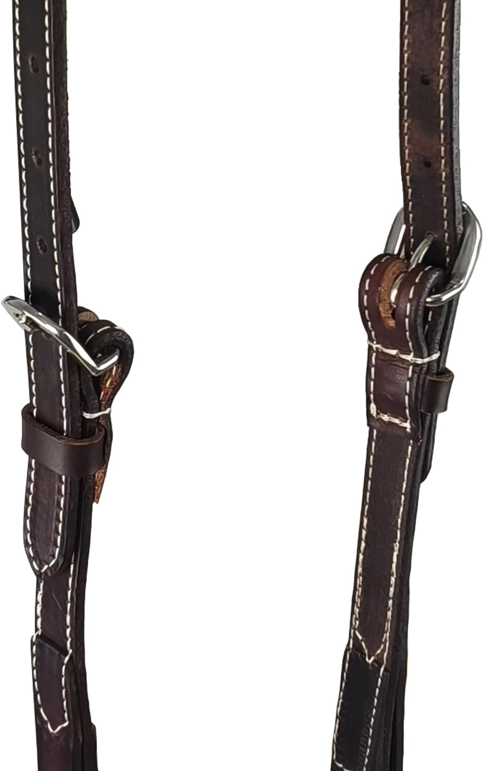 Full Grain Leather One Ear Western Horse Headstall, Brown