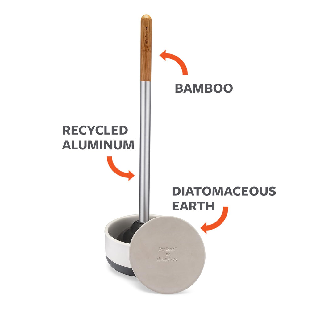Quick Drying Toilet Plunger, White