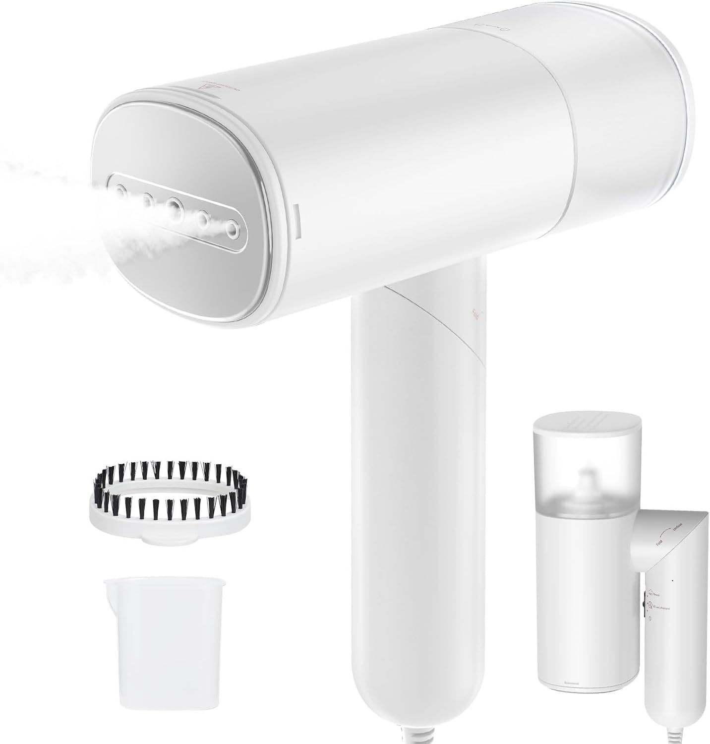 Handheld Steamer for Clothes, 1200W Foldable Travel Steamer, 20 Sec Preheat Garments Wrinkle Remover, 120V Portable