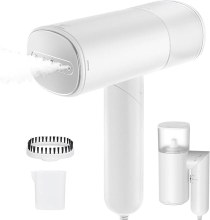 Handheld Steamer for Clothes, 1200W Foldable Travel Steamer, 20 Sec Preheat Garments Wrinkle Remover, 120V Portable