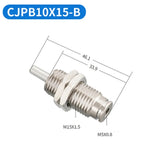 QQAMOGNNK SMC Type CJPB CJPB6-5 CJPB10-10 Single Acting Spring Pin Micro Needle Air Cylinder(CJPB10x15-B)