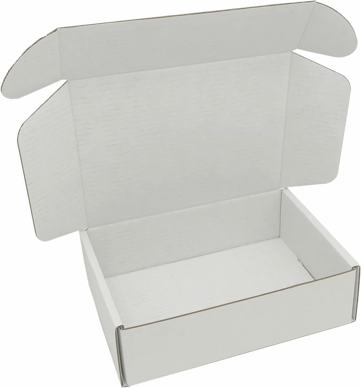 Small Shipping Boxes 8x5.55x1.57 Inch, White Cardboard Box Mailers 50 Pack