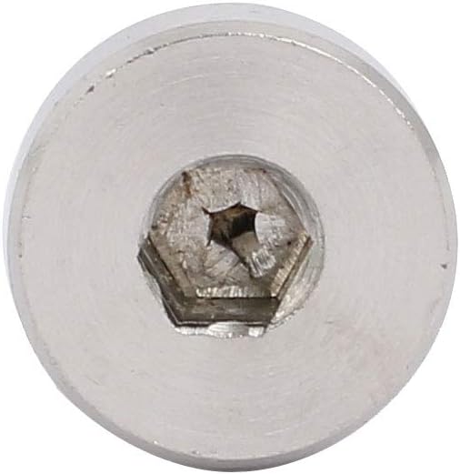 uxcell 10pcs 304 Stainless Steel Hex Socket Shoulder Bolt 8mm Dia 10mm L M6