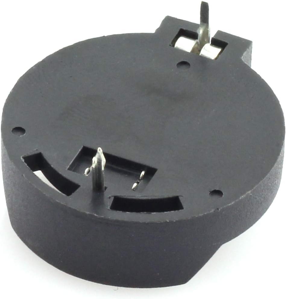 10PCS 3V CR2032 CR2025 CR2016 Coin Cell Battery Holder Case Black