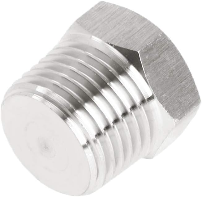 Joywayus 12 Pack Stainless Steel NPT Male Plugs Assortment Kits