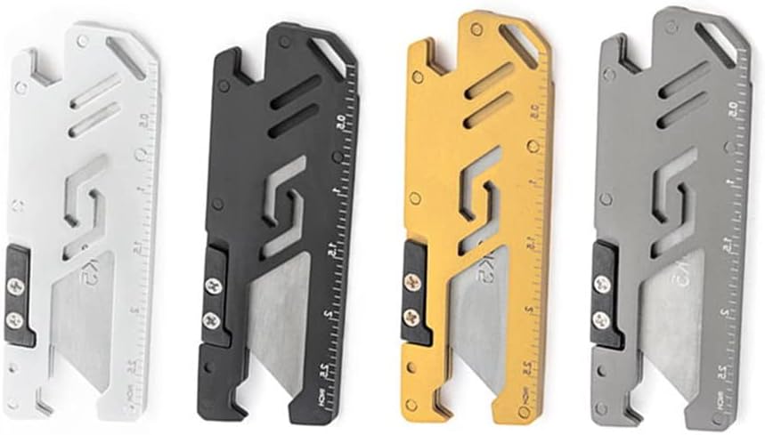 Stainless Steel Pocket Utility Knife, Portable EDC Retractable Box Cutter