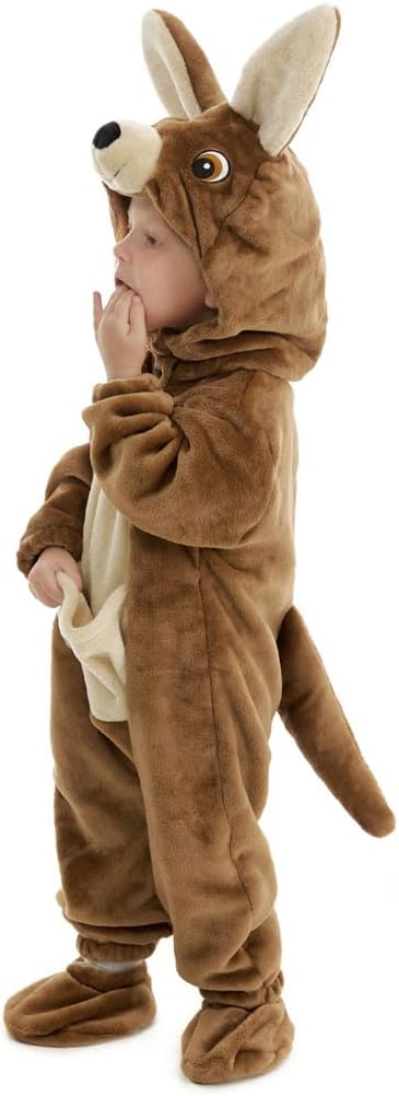 Baby Kangaroo Costume Newborn, Infant and Toddler Boys Girls 0-4T | 90% Upgraded Flannel Fleece/ 10% Spandex