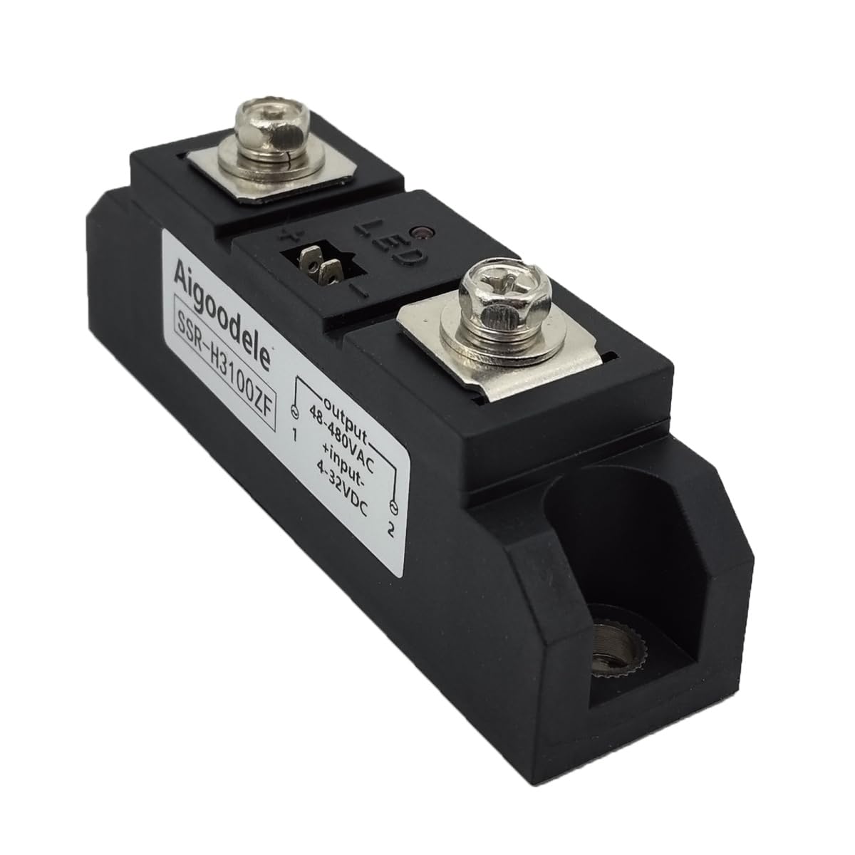 Aigoodele 3-32V DC to 24-480V AC SSR-120DA H3120ZF Single Phase Solid State Relay DC to AC Relay