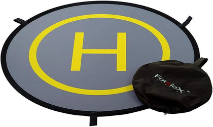 32" Collapsible Drone Launch Pad - Fast-Fold Portable Landing Pad Apron for RC Drone Quadcopter and Helicopters