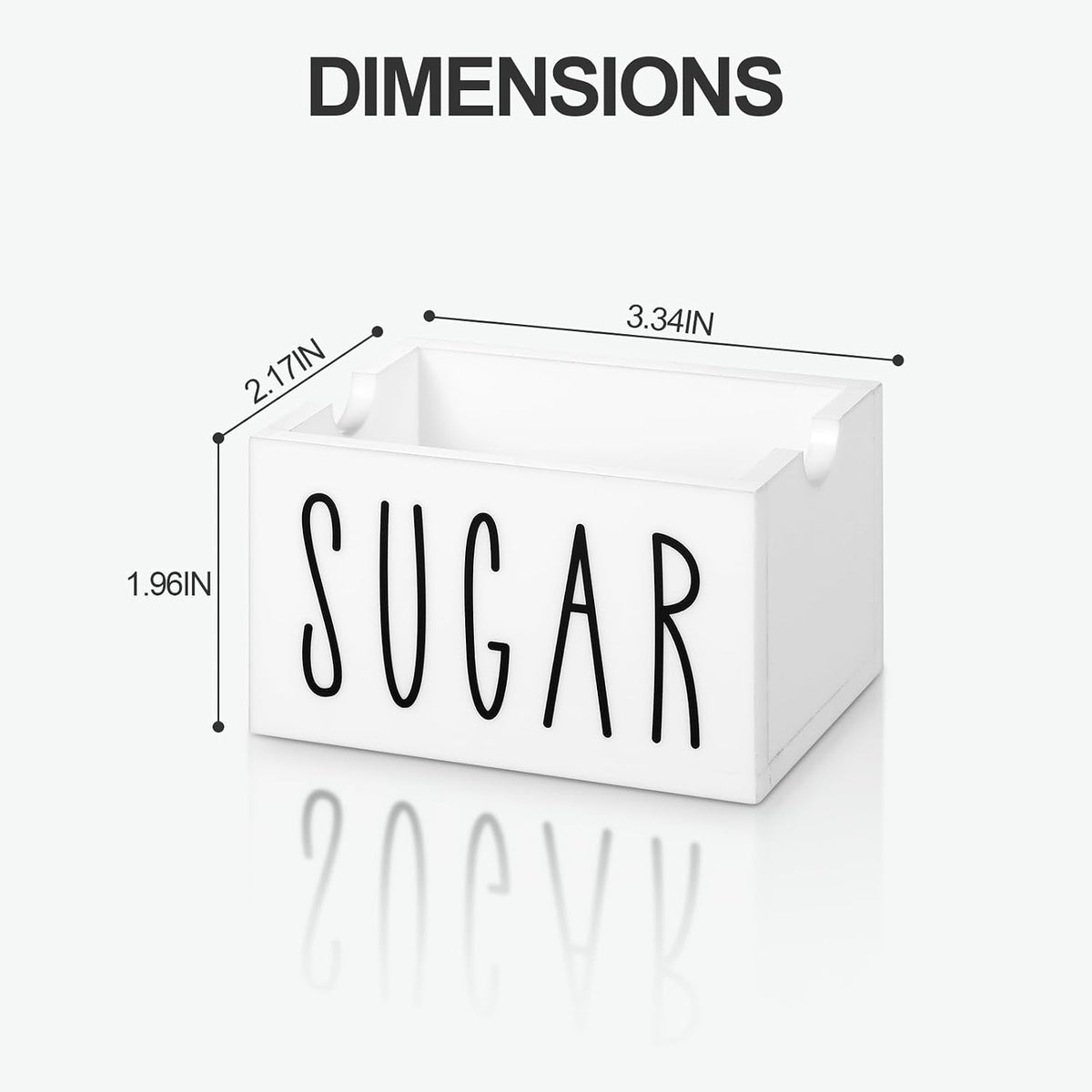 Sugar Packet Holder for Coffee Bar, Acrylic Sugar Packets Caddy, Sugar Packet Container, Sugar Packets Dispenser