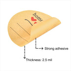 2 Inch Homemade with Love Stickers, 500 Pcs Kraft Label Stickers with Lines