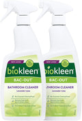 Bac-Out Natural Bathroom Cleaner - 2 Pack - Enzyme Professional Strength, Enzymatic Cleaner for Bathroom