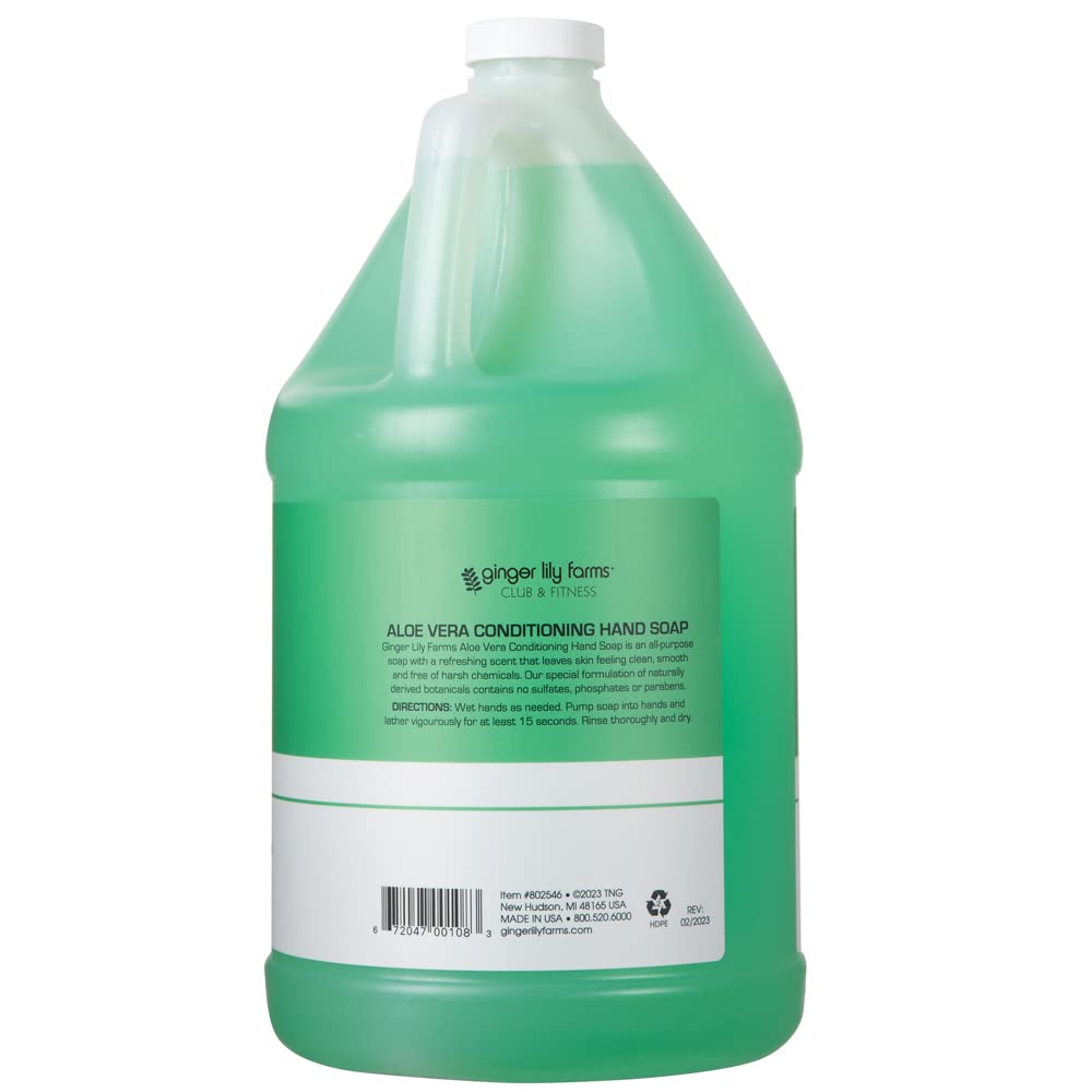 Club & Fitness Hand Soap, 128oz, Aloe Vera