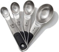 Good Grips 4 Piece Stainless Steel Measuring Spoons with Magnetic Snaps