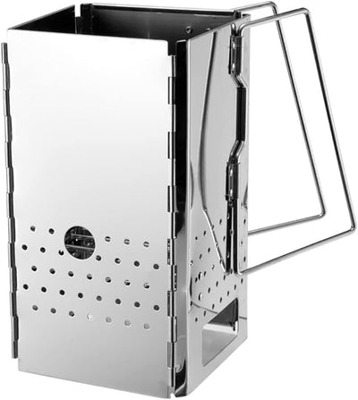 Foldable Charcoal Chimney Starter for BBQ Grill Outdoor Cooking