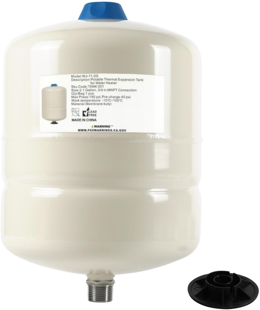 1-PACK GUOFIS 2.1 Gallon Water Heater Expansion Tank,3/4 in MNPT | Expansion Tank for Thermal Pressure