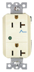 Hubbell Wiring Device-KELLEMS 20A Commercial Environments Receptacle, Ivory; Tamper Resistant: No