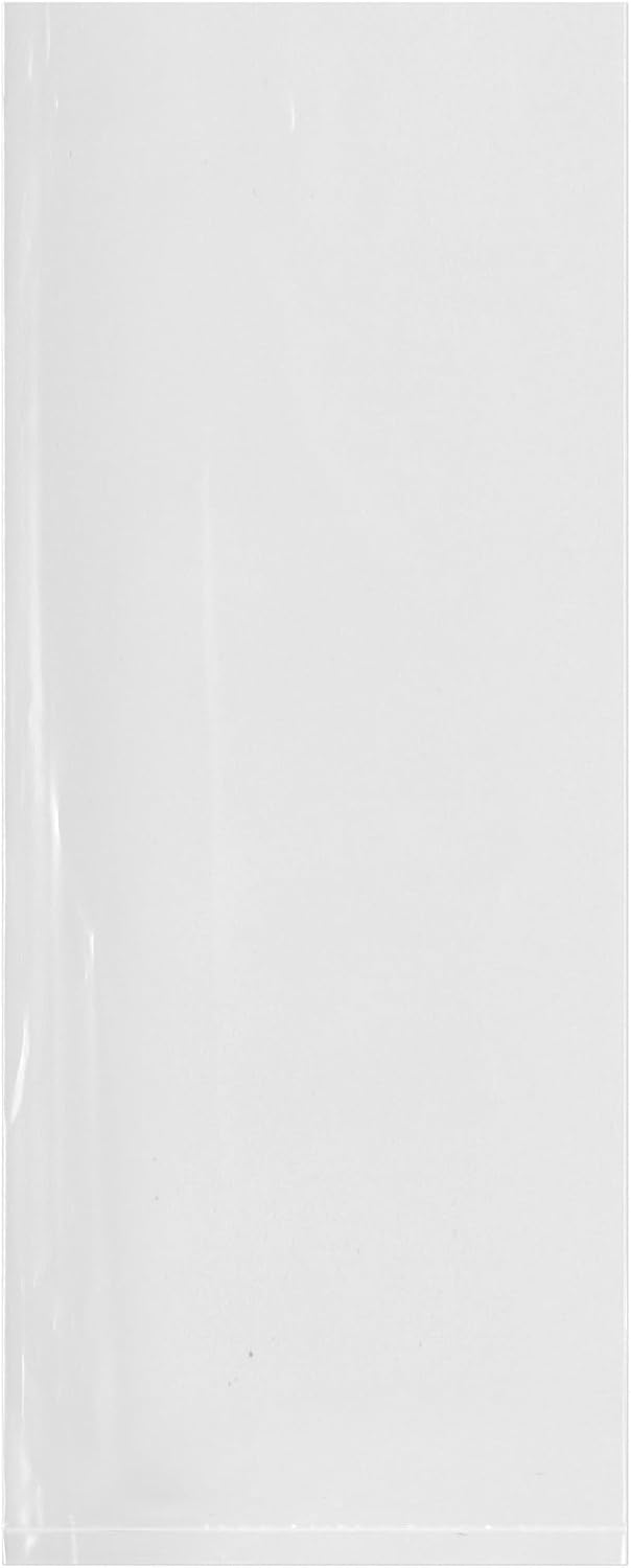 4 x 10 inch, 2 Mil Flat Open Clear Poly Bags (Pack of 100)