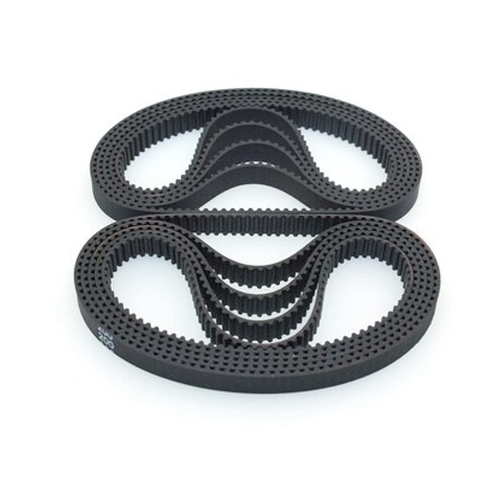 2GT Timing Belt GT2 Closed Loop Rubber Belts,9mm Width(2PCS),360mm