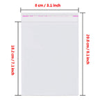 200pcs 3"x7" Clear Resealable Cellophane Bag Self Adhesive Seal