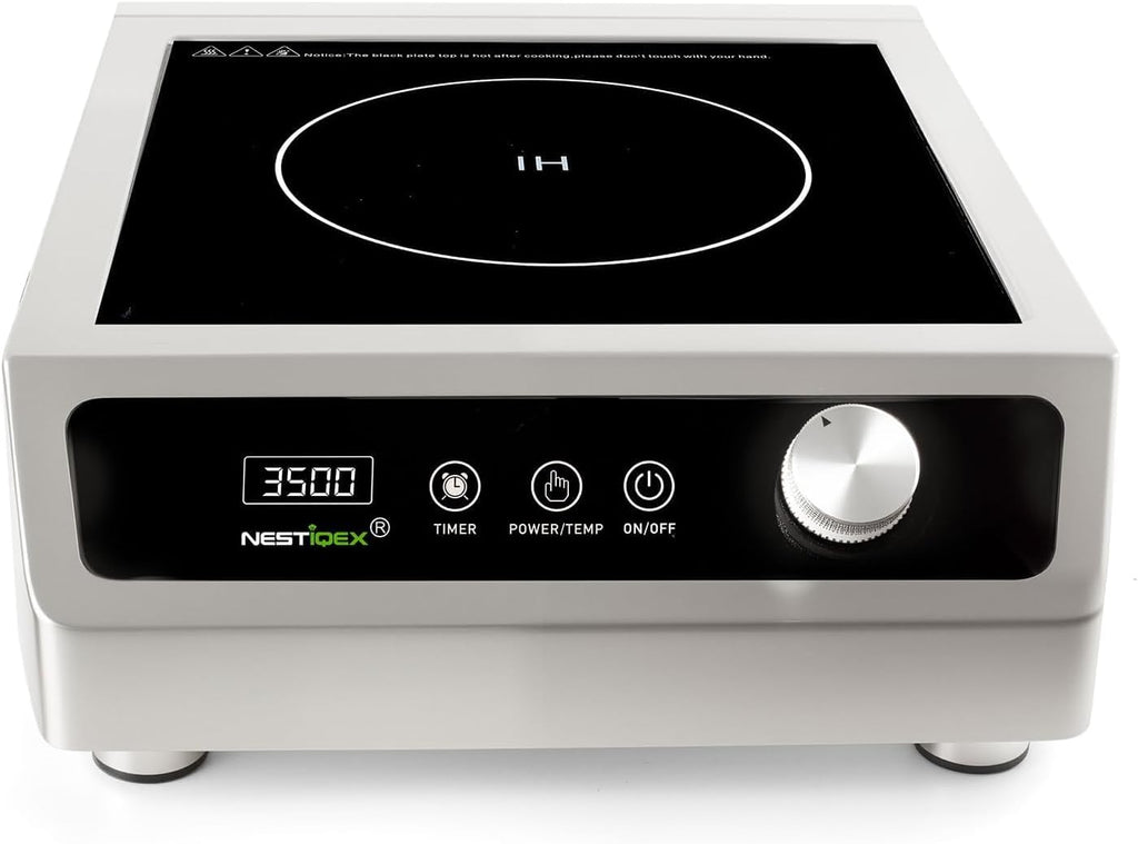 3500W Commercial Induction Cooktop, 208V 3-Phase Induction Burner