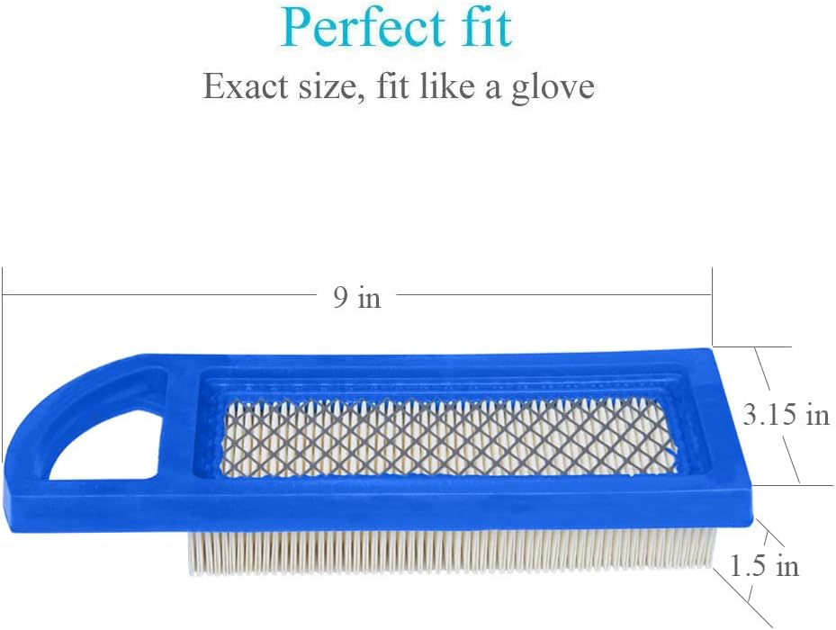 HOODELL GY20573 Air Filter Compatible with John Deere L100 L105 L107 L108 LA100 LA105 LA110 LA115 Z225 Lawn Mower