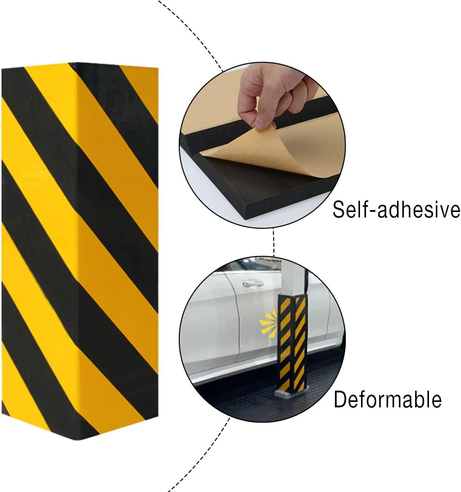 Garage Wall Protector Foam Wall Bumper Corner Guard for Parking Lot 4 Pack