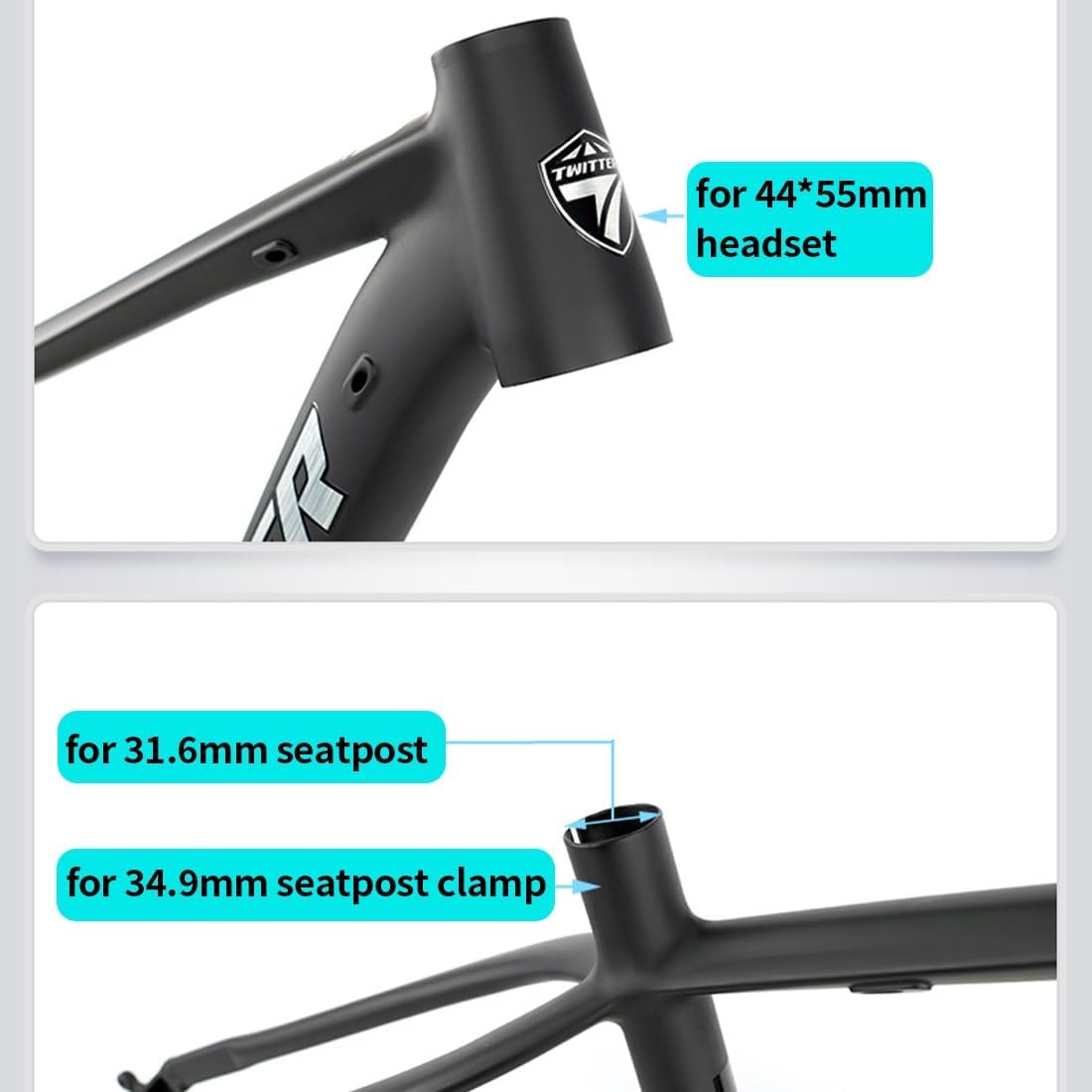 27.5/29er Hardtail Mountain Bike Frame Disc Brake 17''/19'' XC MTB Frame Quick Release 135mm QR Lightweight Aluminum