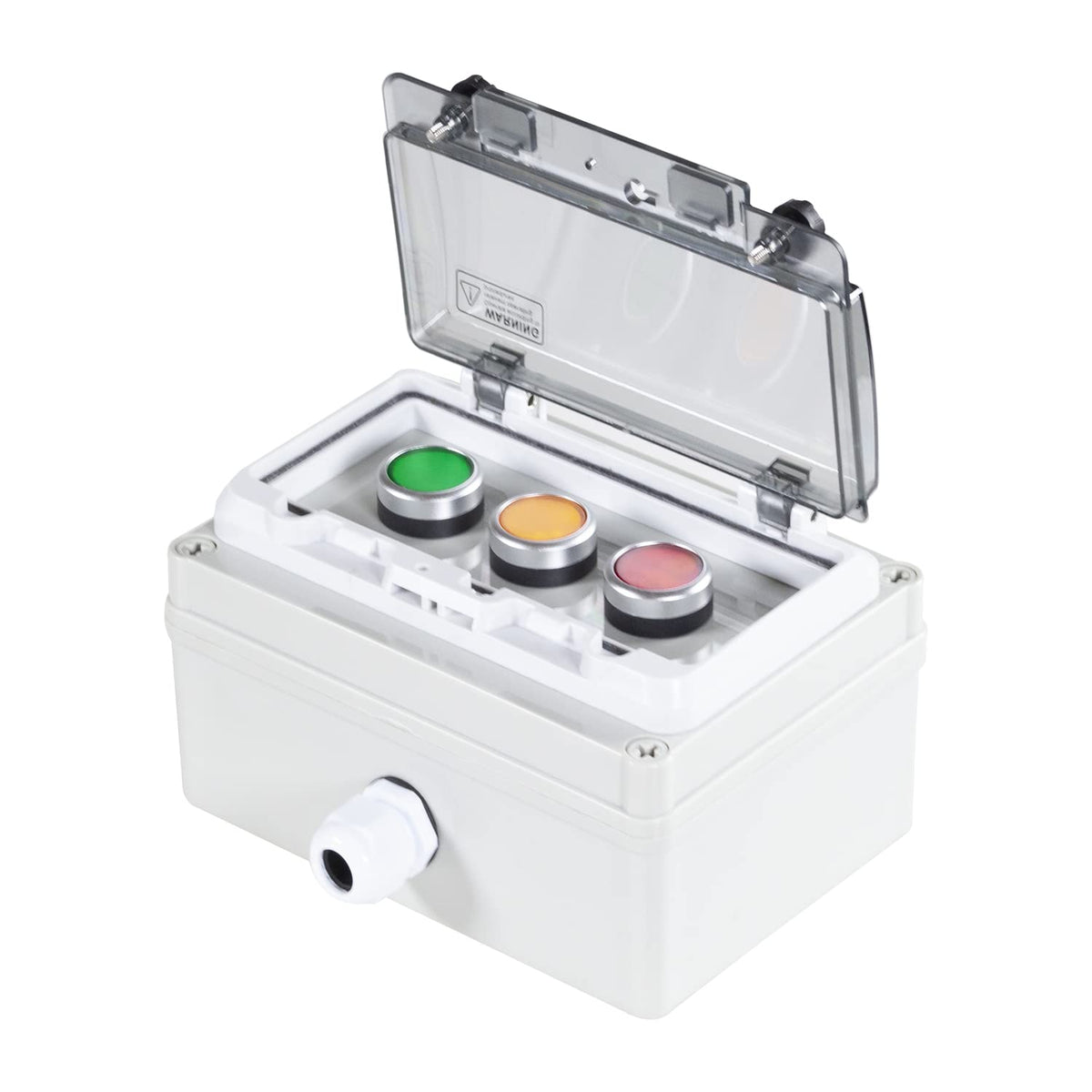 Push Button Switch Box Red Green Yellow Momentary Waterproof 6A 110V 22mm