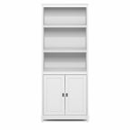 Robin 5-Tier Storage Cabinet, 2 Door Pantry Cabinet, Plain White