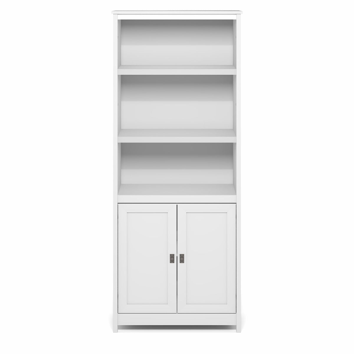 Robin 5-Tier Storage Cabinet, 2 Door Pantry Cabinet, Plain White