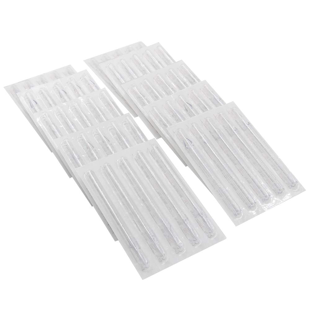 100PCS Mixed Long Disposable Tattoo Tips Tubes for 3RL 5RL 7RL 9RL 3RS 5RS 7RS 9RS 5M1 7M1 Tattoo Needles Tips Round