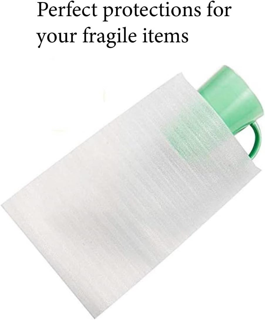 100 Thickened Foam Pouches Sheets, Moving Supplies, Dish Packing Supplies for Moving, Bubble Wrap Alternative